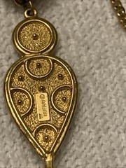 Vintage Gold Crown Trifari Nip Tassel Pendant for any Necklace Very NICE RARE
