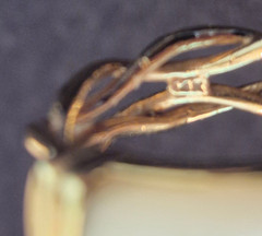 Vintage Custom Designed 14K Yellow Gold Ring Size 8 6.9 grams