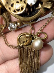 Brooch Pendant Earrings Set Victorian Antique 100 Years Old Read Description