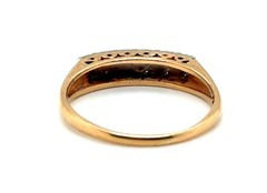 Art Deco Diamond Anniversary Wedding Band Ring .25ct Original 1940s 14K