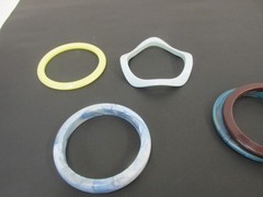 9 Vintage BANGLE BRACELETS 2 STRETCH 7 CUFF HARD PLASTIC 60’S AND 70’S