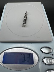 Sterling Silver (925) Big Ben Charm / Pendant — London Landmark, 1.03″, 3.3 g