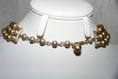 ** Vintage 1950-60’s Pearl Plastic Lucite Glass Bead Necklaces * 13 Pieces **