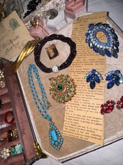 Julianas Art Deco Garnets Kramer Weiss Glowers Vtg SETS Rhinestone Jewelry Lot