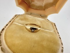 Antique Victorian 10k Gold Baby Starburst Ring Pendant Charm Seed Pearl Read