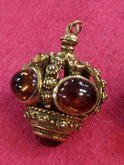 VTG Signed Benedikt NY Renaissance Revival Cabochon Pendants,Earrings, Bracelet