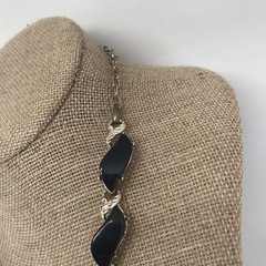 Black Thermoset Vintage Necklace 1950s 1960s