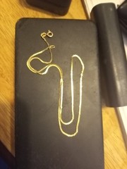 14k Italian Gold Vintage Estate Serpent / Snake Necklace 15 Inch Long 2.15 grams