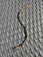 Sterling Silver Multi Stone Bracelet 925 Gold Tone 7.5” 11.8g Vintage