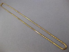 ESTATE 14KT YELLOW GOLD 1MM SOLID BOX 16″ ITALIAN CHAIN WITH LOBSTER LOCK #27400