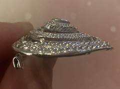 🌻Signed Gerry’s Silver Tone Filigree Triple Heart Brooch or Pendant