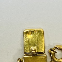 18K Yellow Gold (Stamped 80%) 9 Portugal Symbol Charms 7.25″ Bracelet 31.9g