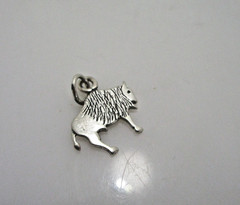 Vintage Southwestern Bison Buffalo Flat Sun West Silver Co. Sterling Charm