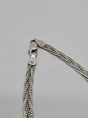 Sterling Silver – 5mm Triple Braided Herringbone Chain 18″ Necklace – 11.4g