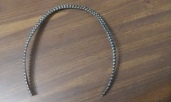 VINTAGE STERLING BEADED HEAD BAND IN GOOD CONDITION