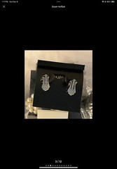 Vintage Eve Caran 1980’s/1990’s FABRICATED PEARL VINTAGE CLIP EARRINGS NWT St#03