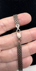 Vintage 925 Silver And Gold Necklace Delicate And Special.
