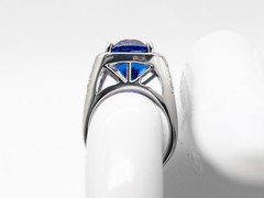 Designer $20,000 11.50ct D BLOCK Natural Tanzanite Diamond Platinum Ring 23g