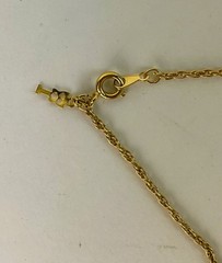 Vintage 1960s Crown Trifari Modernist Enamel Pendant Necklace 29 in