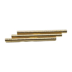 Bar Brooch Gold tone tube Pin Modernist Modern Vintage 3.5 in