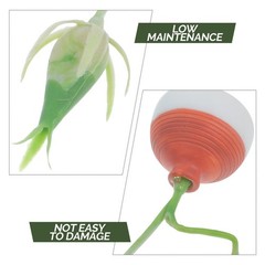 2 Pcs Simulated Lotus Bonsai Flower Vase Flowers Decorations Artificial