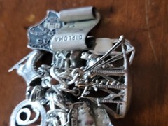 Vintage 925 Sterling Silver Loaded Charm Bracelet 104 Grams