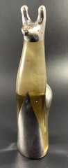 Glass Llama Figurine Sterling Inlay Animal Fine 925 Peru 6