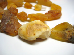 Raw Massive Genuine Unpolished Baltic Amber Necklace 43 g. 29 in !!!