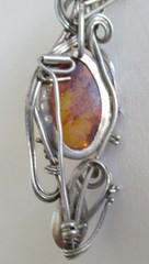 POLAND STERLING PENDANT NECKLACE, 70MM or 2 3/4 INCH PENDANT, STERLING BAR CHAIN