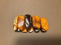 OLD GENUINE BALTIC AMBER BRACELET 51g.