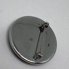 Vintage Japan Damascene flowers Black Gold Silver Color 1.4” Pin (8448)