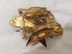 Vintage 1990-John Wind Maximal Art-Large Mixed Metal Travelers Pin/Brooch
