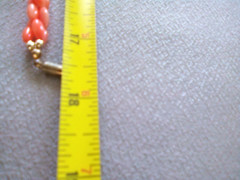 VTG 1980’S RED CORAL-FRESH WATER PEARLS 17″ CHOKER & MATCHING 7″ BRACELET