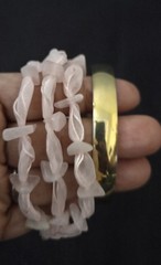 9 Vtg Bracelet Rhinestone Metal Faux Pearl Beads 7 Stretchable