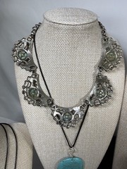 Vintage & Modern Estate 22 Pc Turquoise Inspired Jewelry Lot-All Wearable