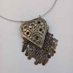 Vintage Boho Chocker Necklace Chandelier Ethnic Ottoman Bedouin Tribal Hoop Bold