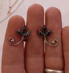Sorrento Marcasite 925 Sterling Silver Screw Back Earrings Vintage