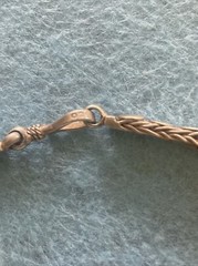 VINTAGE 925 STERLING UNUSUAL BRACELET 7.5” 4.7mm