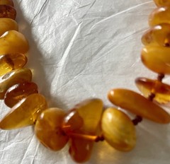 Baltic Amber Necklace Rare Egg Yolk Honey Cognac Yellow Butterscotch VTG 62.4g