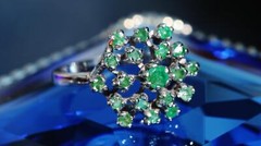 14k white gold sz 6.5 ring 1.00ct natural, treated emerald 1890s Italian 4.7gr