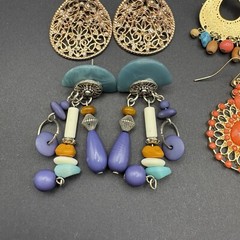 Vintage to Now Dangle Drop Earrings Lot of 6 Pairs Post Back Pierced Ears