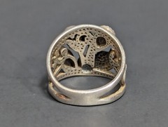Vintage Wheeler Manufacturer Sterling Silver Abalone Ring Size 5.25