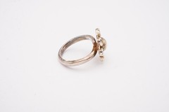 Vintage Mexico Sterling Silver 925 Flower Ring Size 5.25 Adjustable