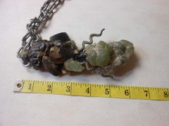 One of a Kind Necklace? Made of Copper and Minerals Handmade Odd