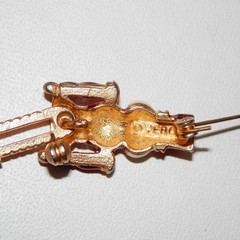 Vintage VERO Christmas articulated, NUTCRACKER Brooch Pin Enamel Signed