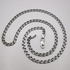 Authentic Vintage 925 Sterling Silver Handmade Chain Necklace – 10.60g