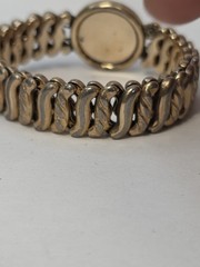 Daughters Of The American Revolution Expandable Sweetheart Bracelet Gold Tone