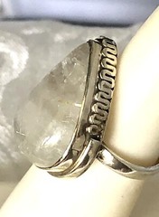 Vintage Rutilated Quartz Sterling Silver Ring