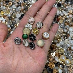 2nd Half /50p Vintage-now Costume Jewelry makeing Lots button Read Description