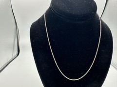 2.36g Vintage Sterling Silver 925 Rolo / Oval / Cable Chain Necklace 18 in M